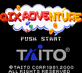Qix Adventure Title Screen